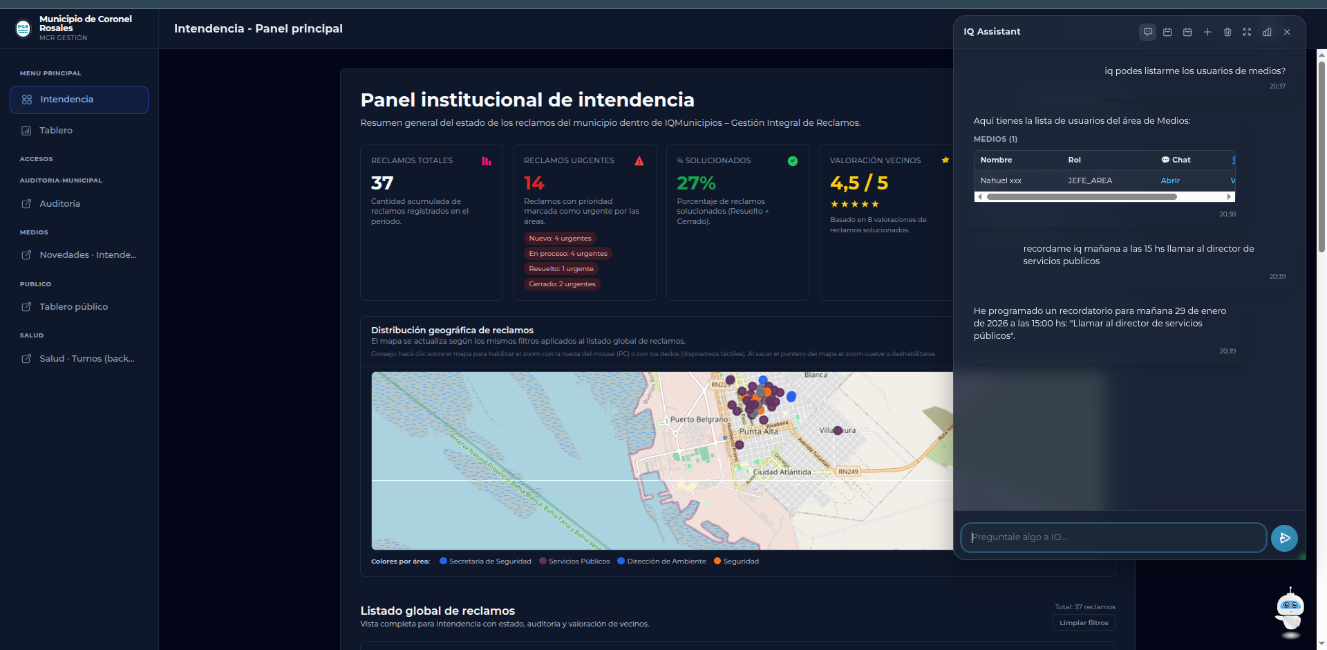 IQMuni — Intendencia (pantalla 3)