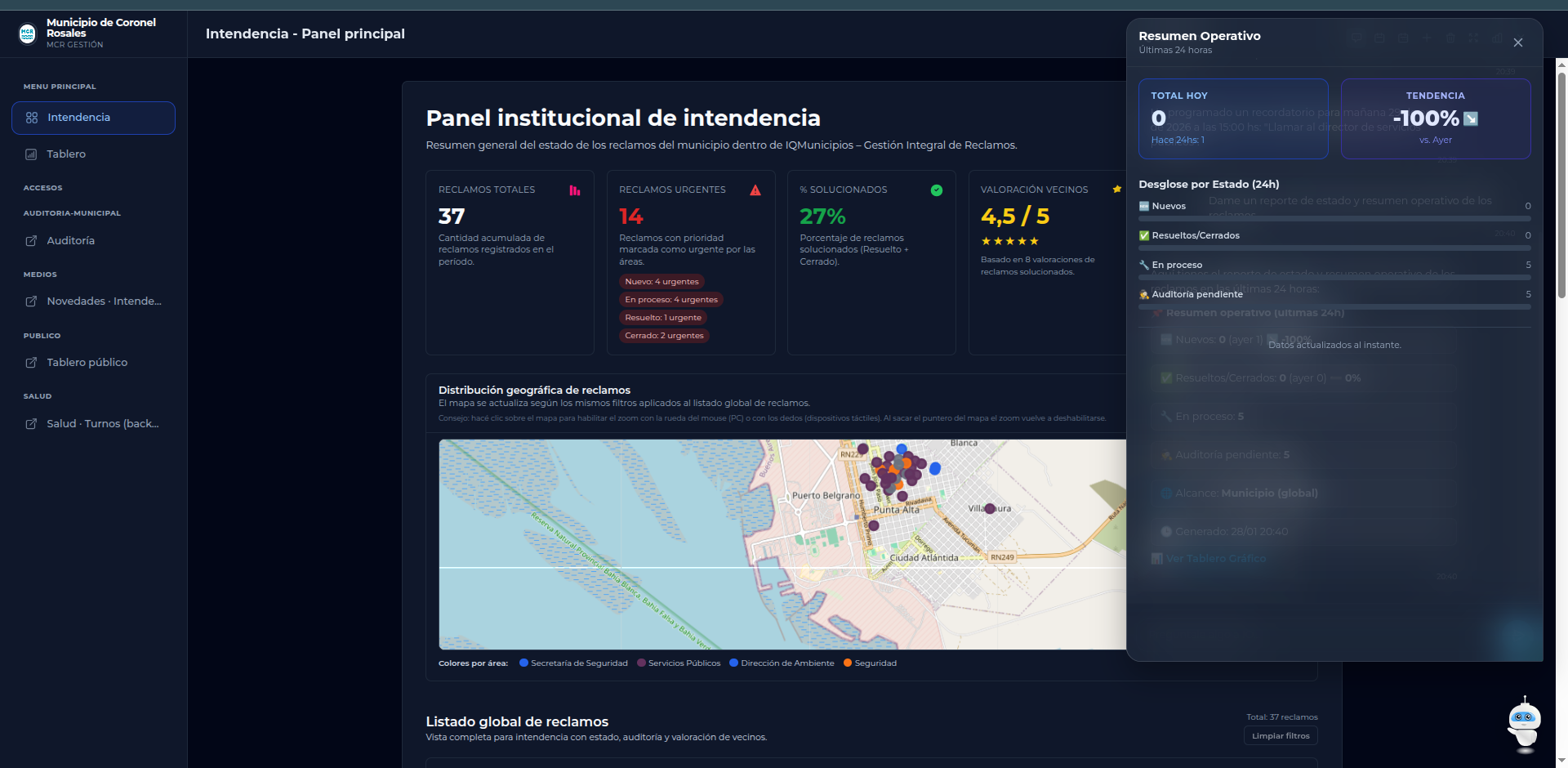 IQMuni — Intendencia (pantalla 2)